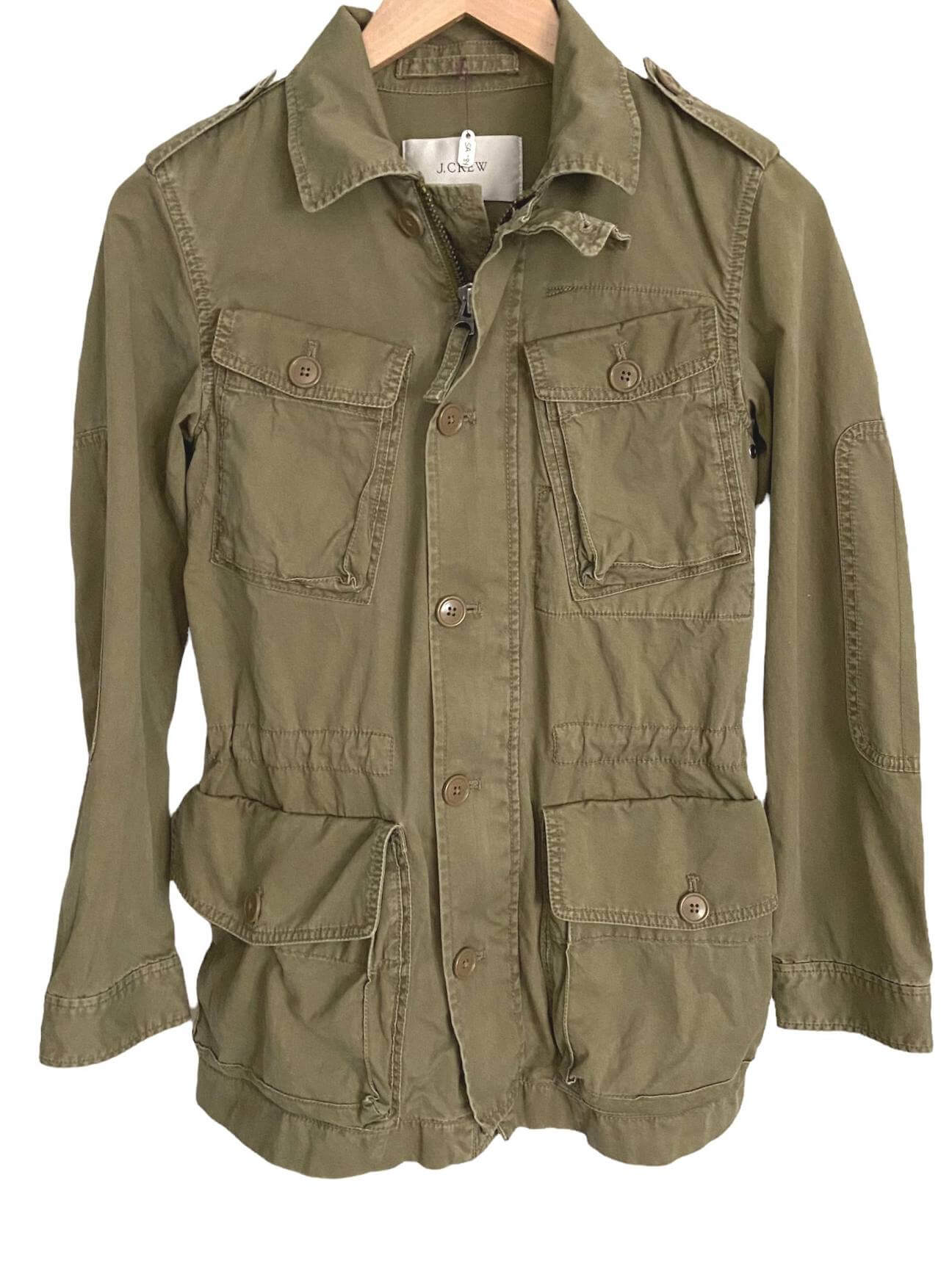 Soft Autumn J.CREW army hooded utility jacket