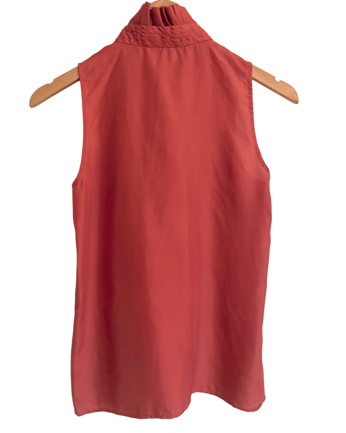 Soft Autumn J.CREW ruffle silk sleeves top orange