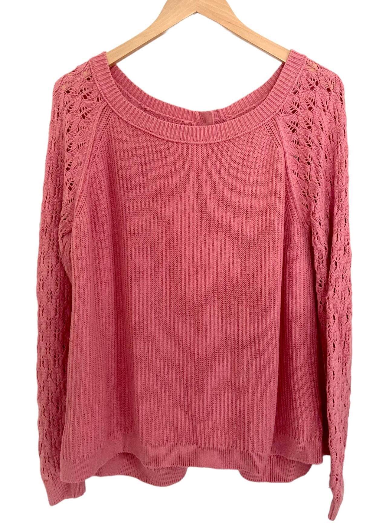 Soft Autumn ANN TAYLOR LOFT button back sweater