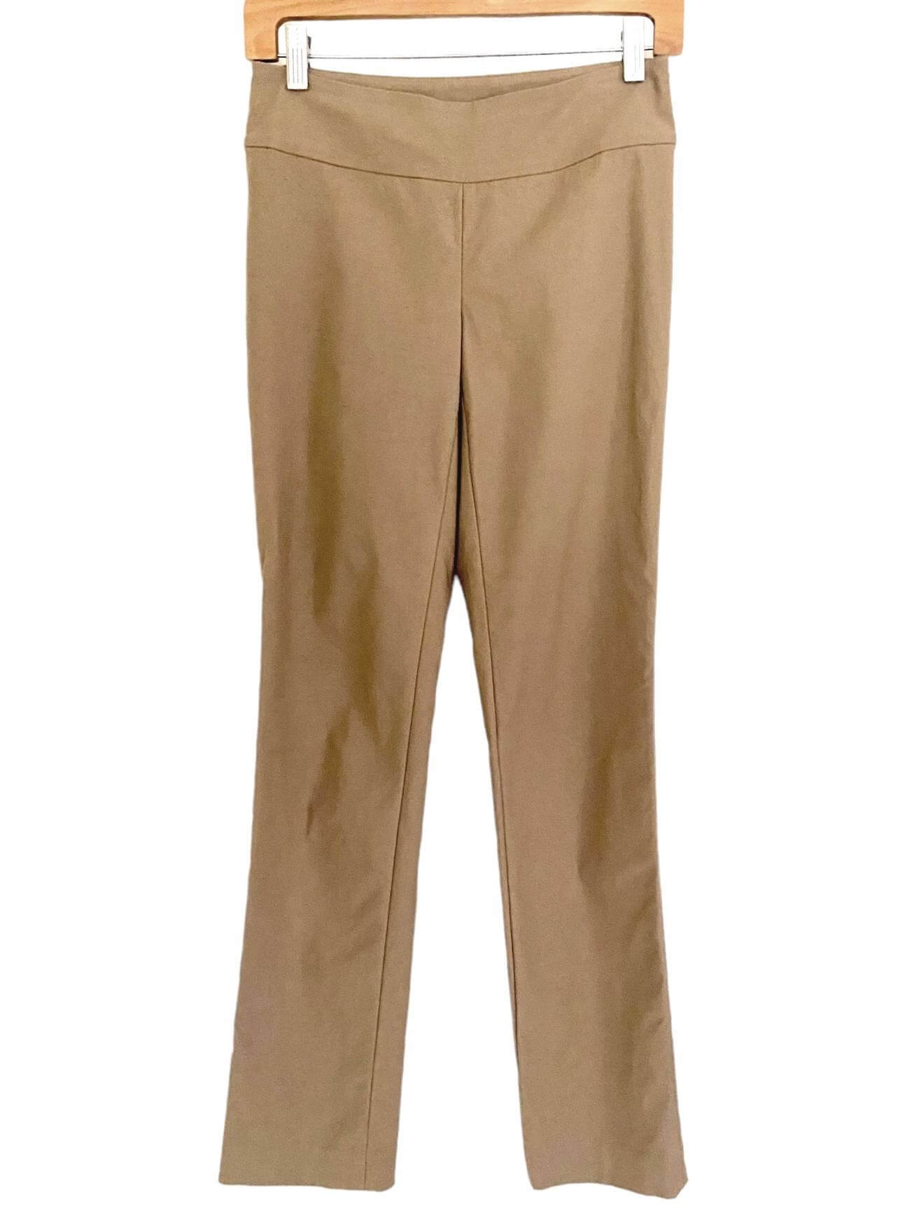 Buy Men Khaki Solid Slim Fit Trousers Online - 654415 | Van Heusen
