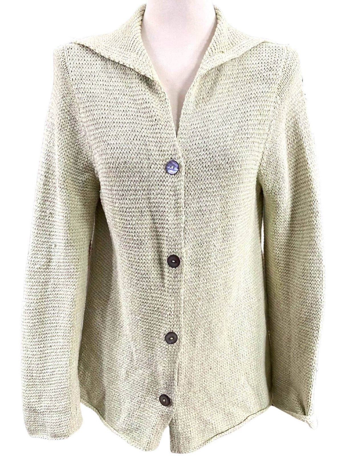Soft Autumn SIGRID OLSEN pistachio cardigan sweater