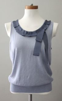 Soft Summer ANN TAYLOR LOFT silver sleeveless top