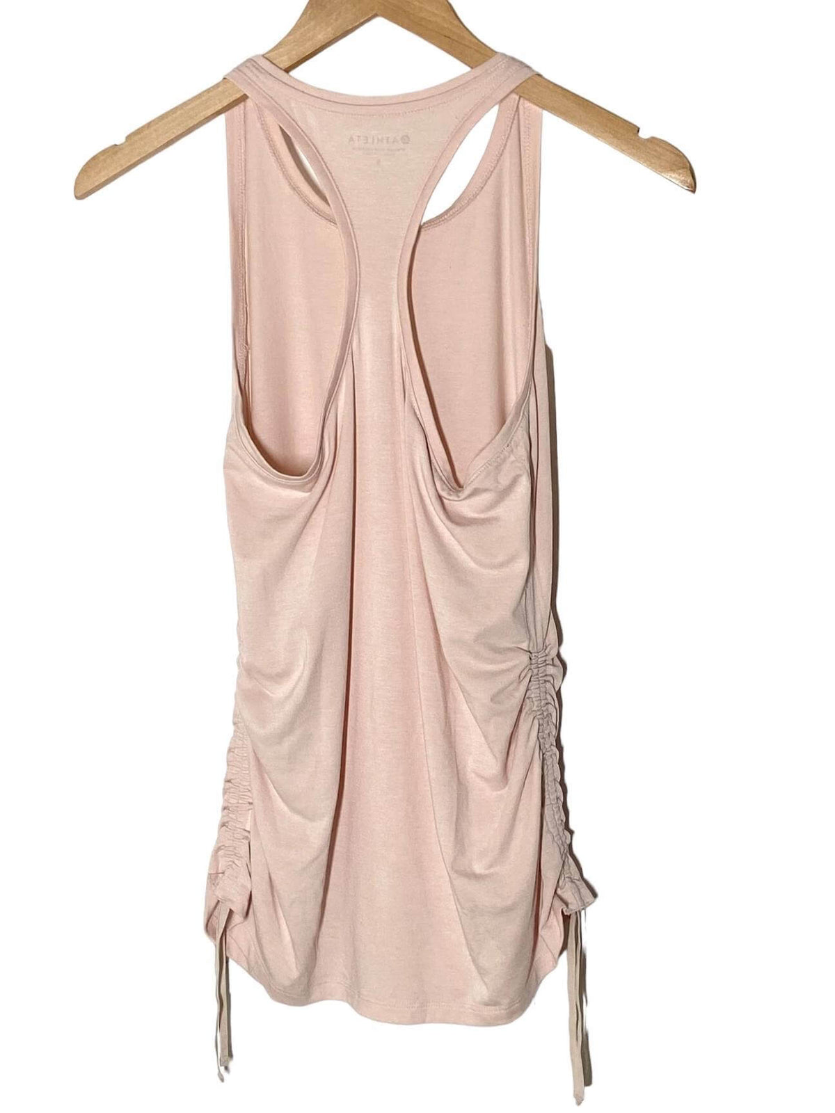 Soft Summer ATHLETA pink ruched racerback tank top