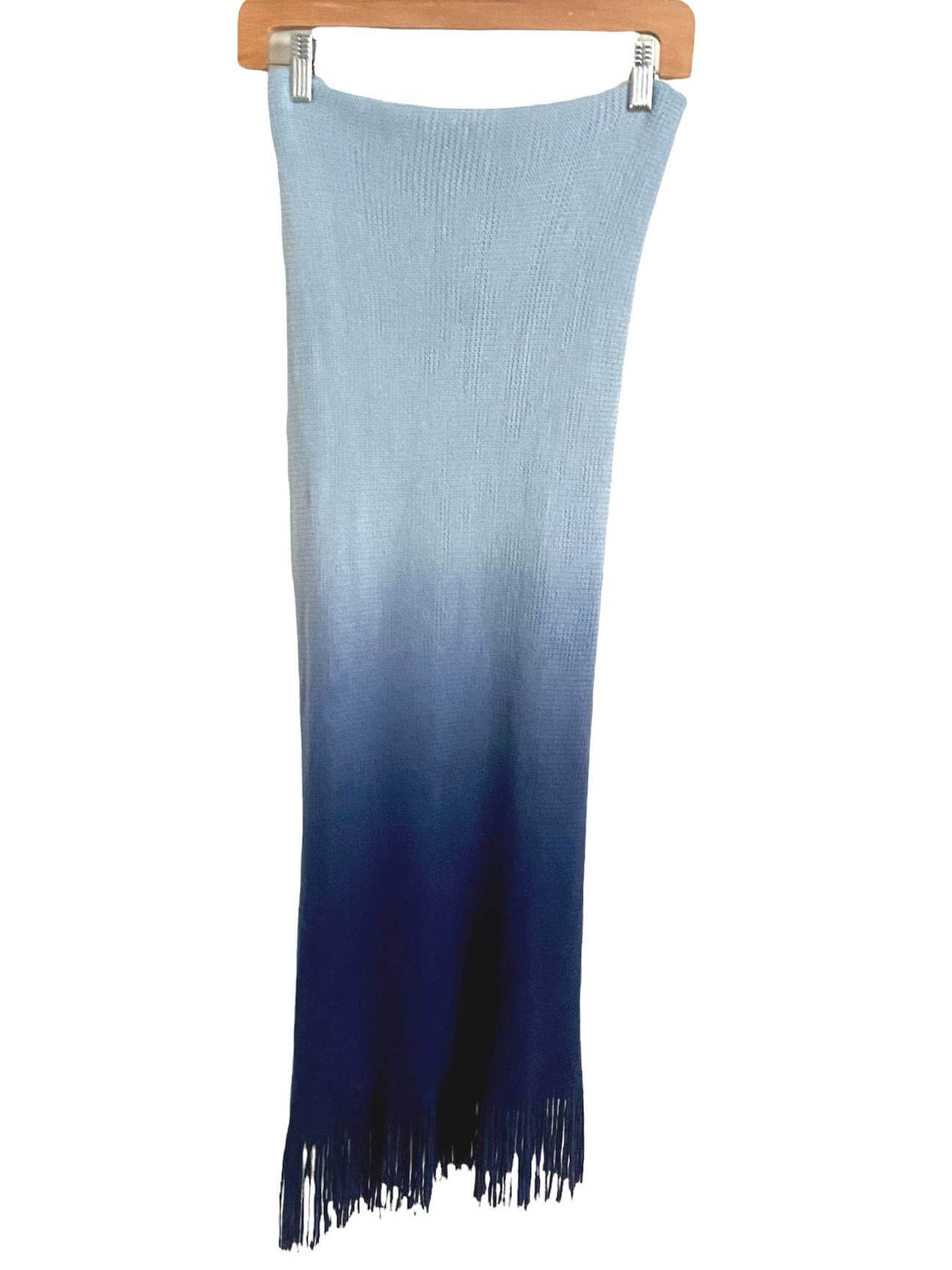 Soft Summer blue ombre wrap