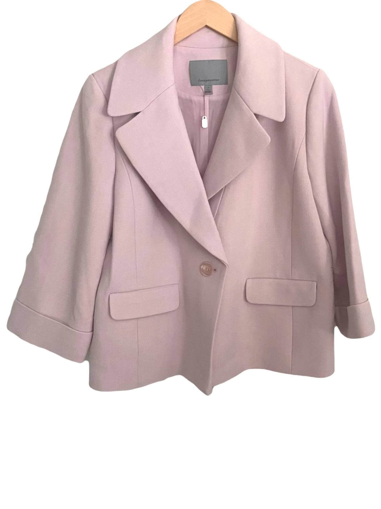 Soft Summer CLASSIQUES ENTIER pink wool blazer