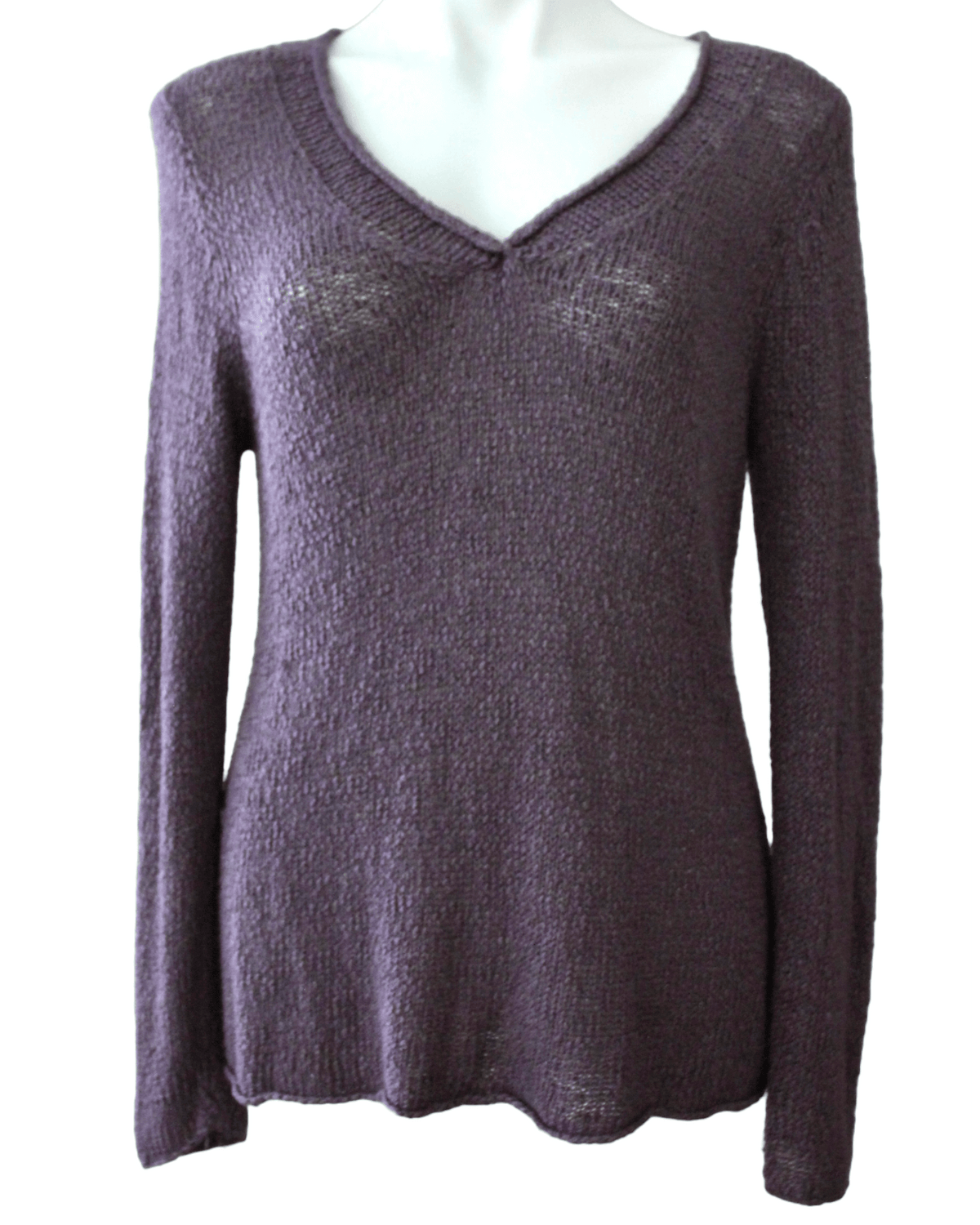 Soft Summer EILEEN FISHER gray v-neck sweater