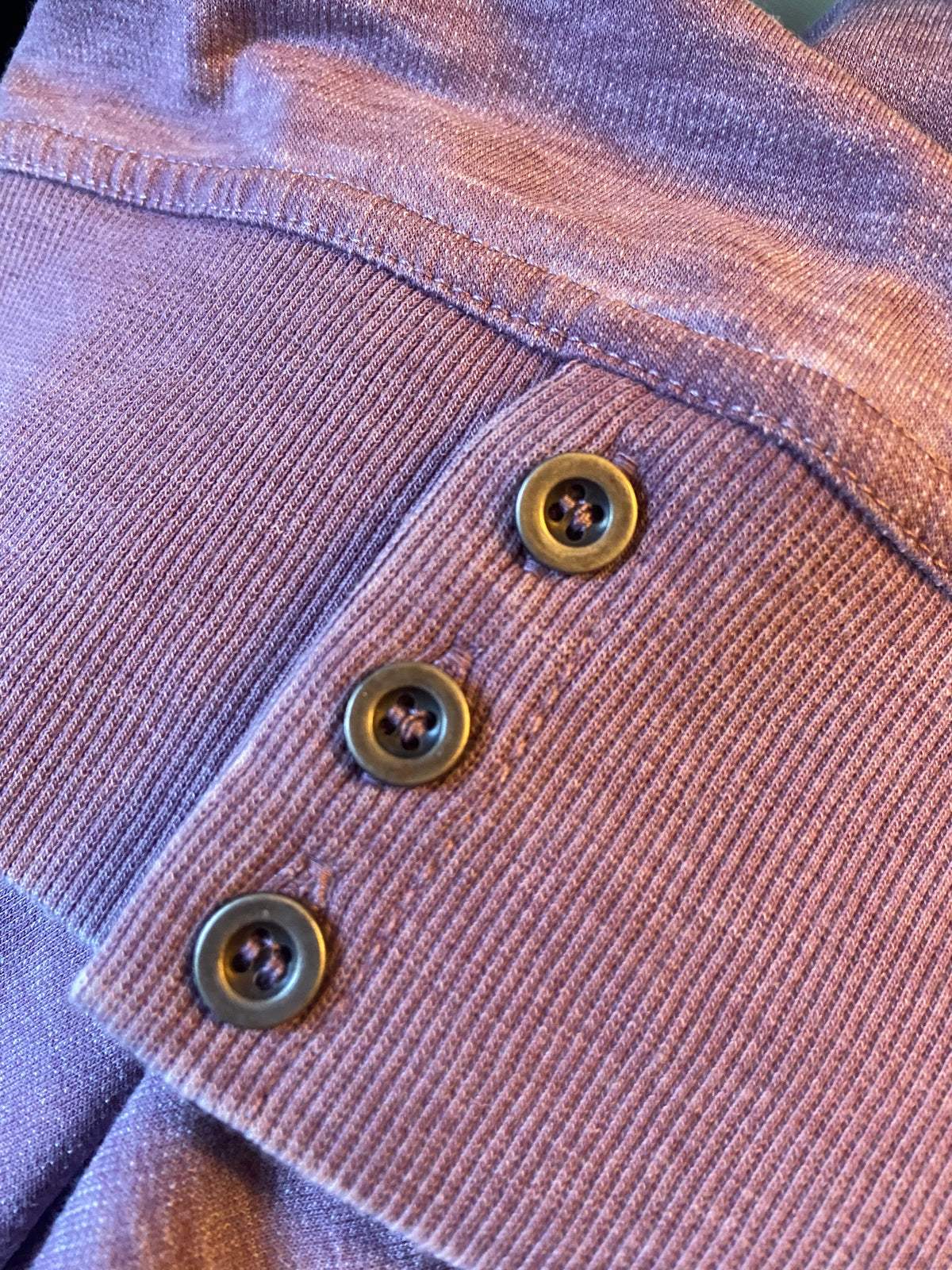 Soft Summer Faded Plum V-neck Vintage Tee