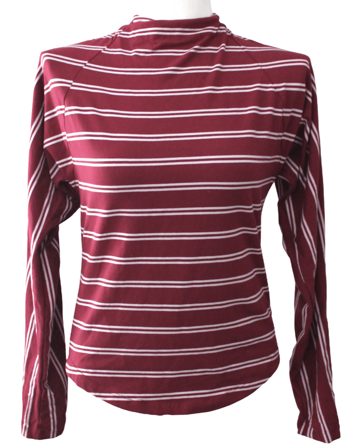Soft Summer FREE PEOPLE red white striped long sleeve tie-back top