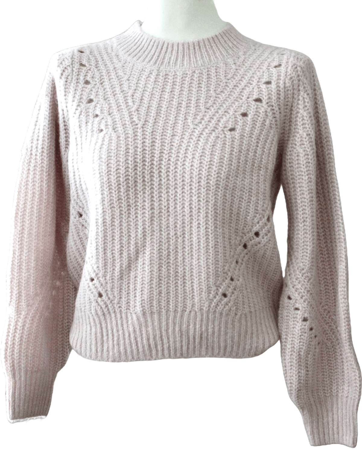 Soft Summer GAP pink pointelle sweater