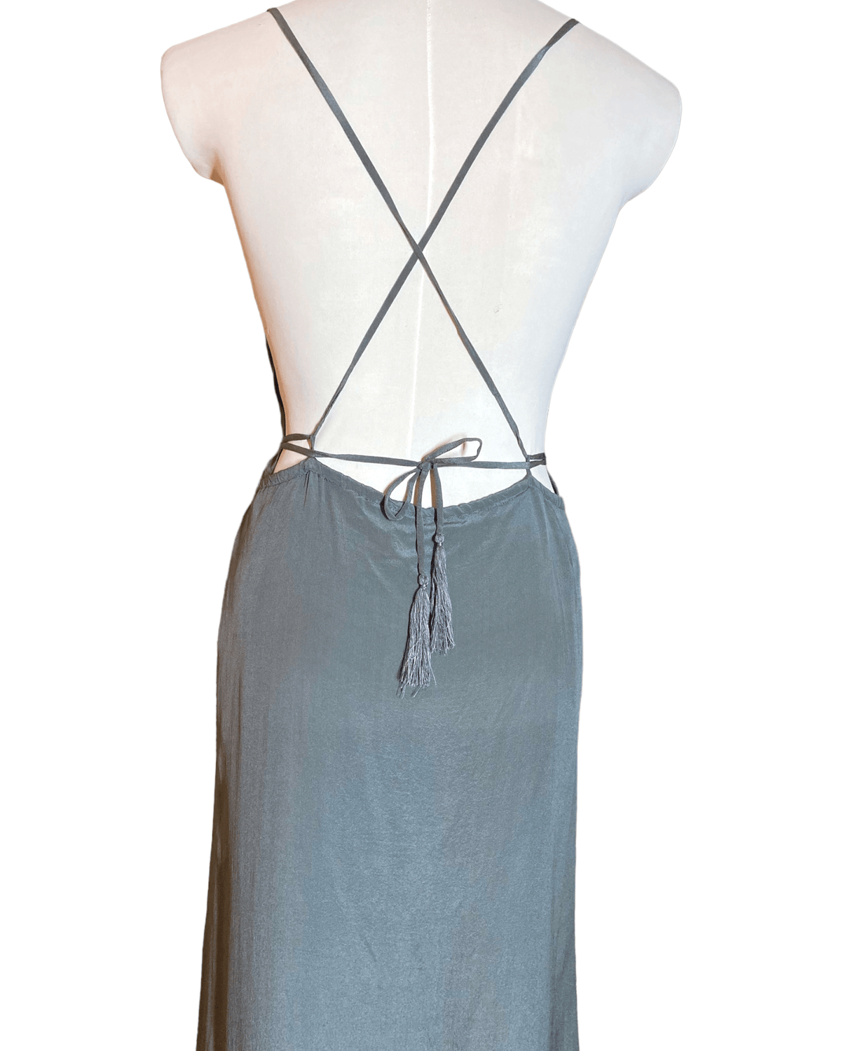 Soft Summer INDAH river wrap maxi gray silk