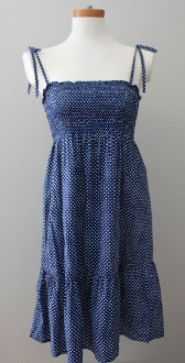 Soft Summer J.CREW blue dot sundress