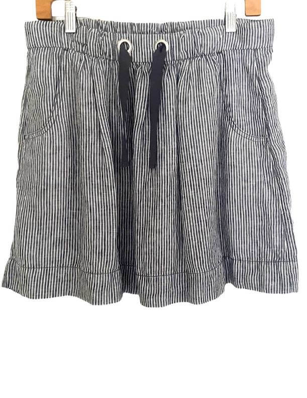 Soft Summer Stripe Linen Skirt