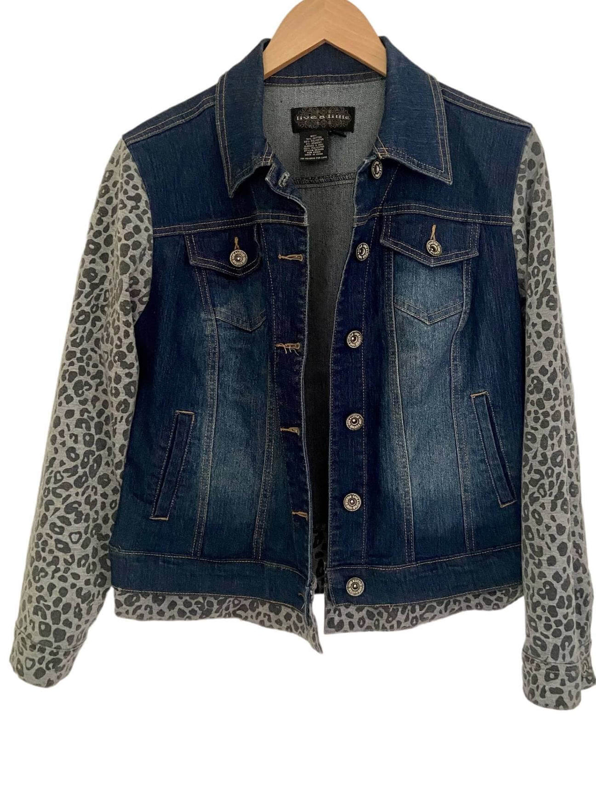 Soft Summer LIVE A LITTLE mixed media jacket