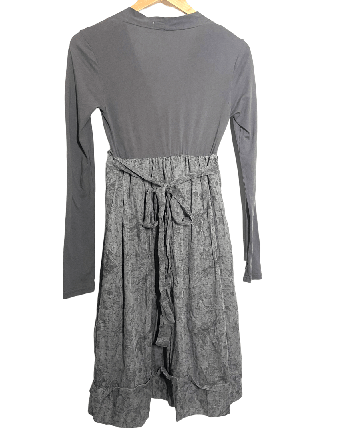 Soft Summer MONORENO gray ruffle boho dress