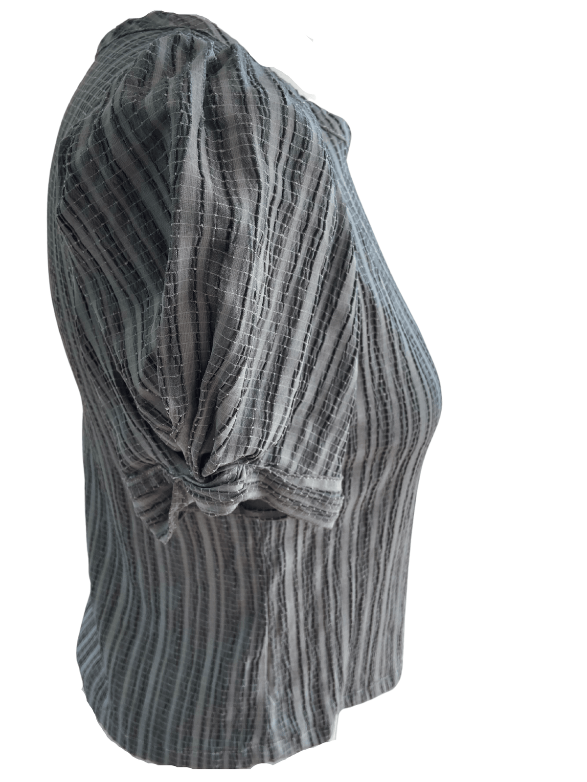 Soft Summer MOON RIVER gray stripe top