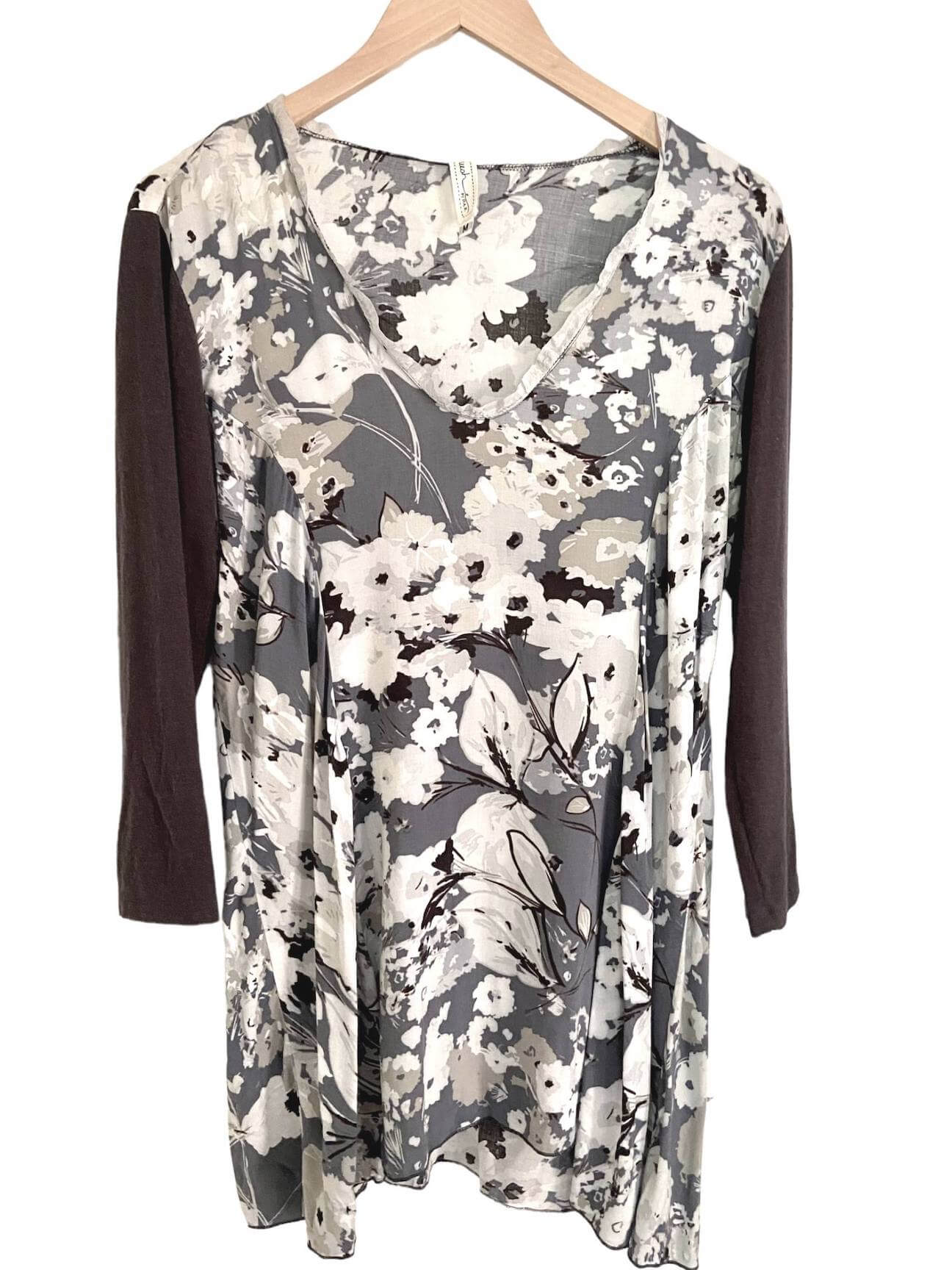 Soft Summer NEESH by D.A.R. for Anthropologie floral print tunic