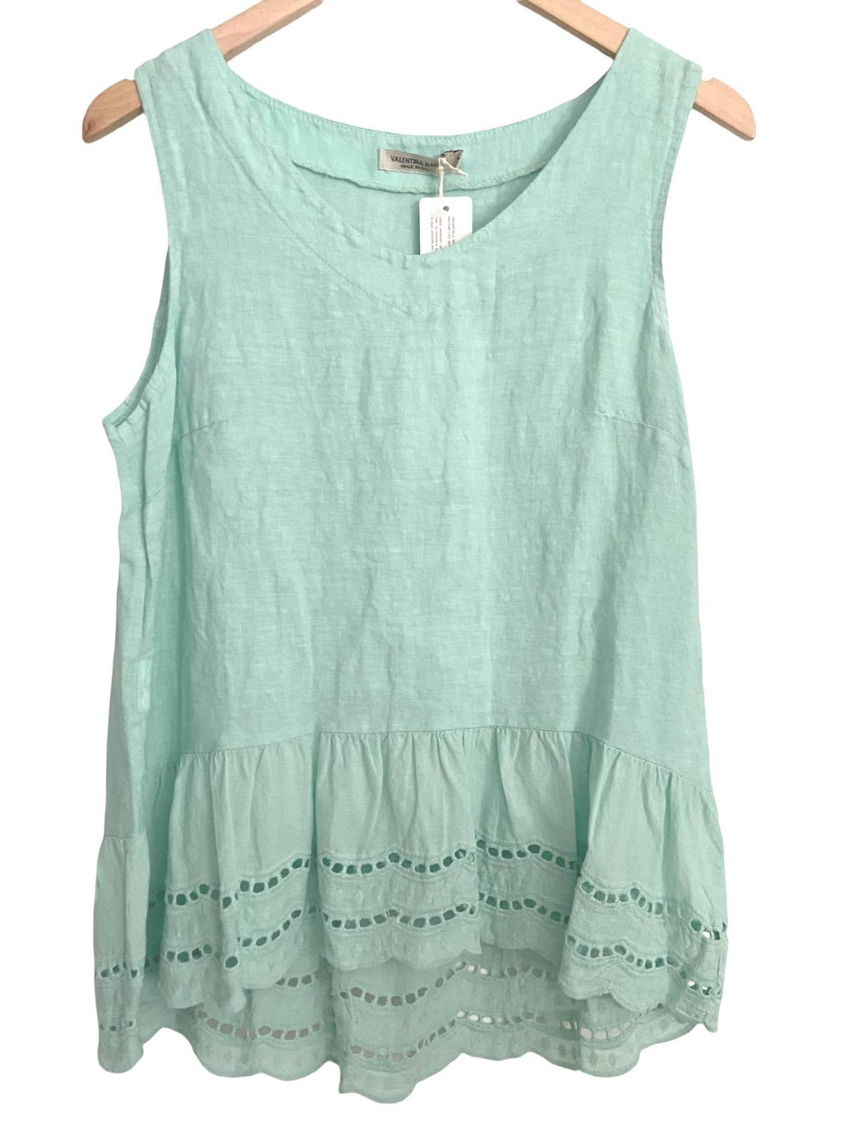 Soft Summer PUROLINO mint tonic eyelet top