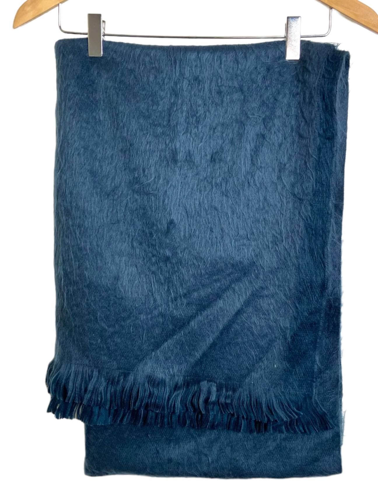 Soft Summer SHUPACA twilight blue brushed alpaca wrap