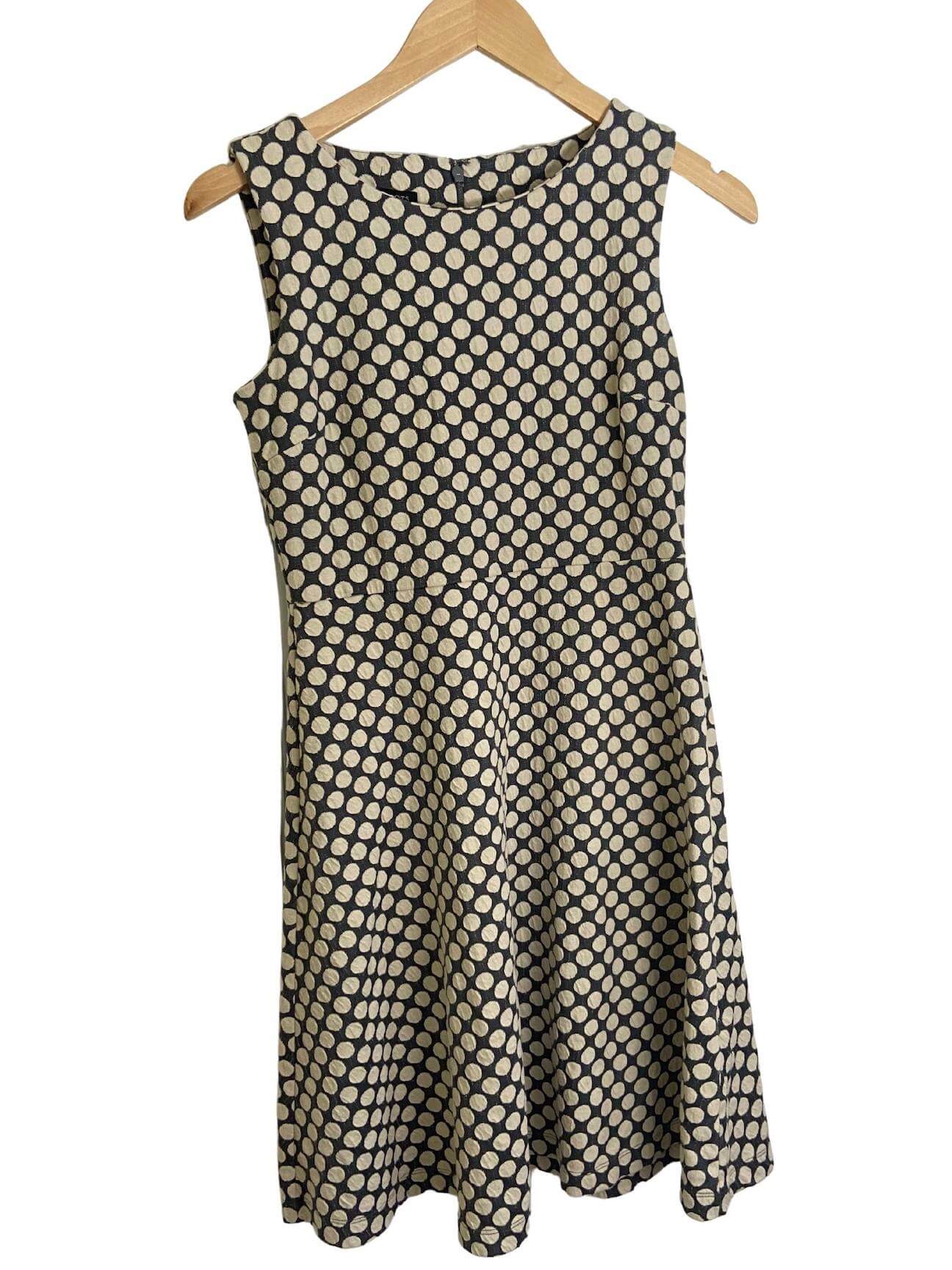 Soft Summer Talbots dot sleeveless dress