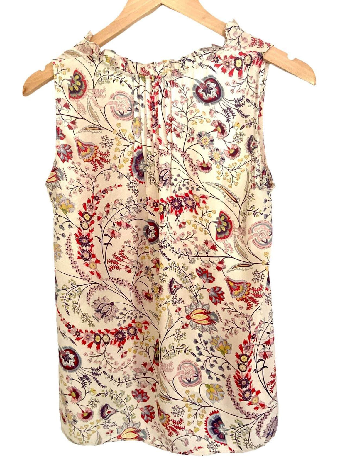 Soft Autumn OLIVE+ROSE floral print blouse