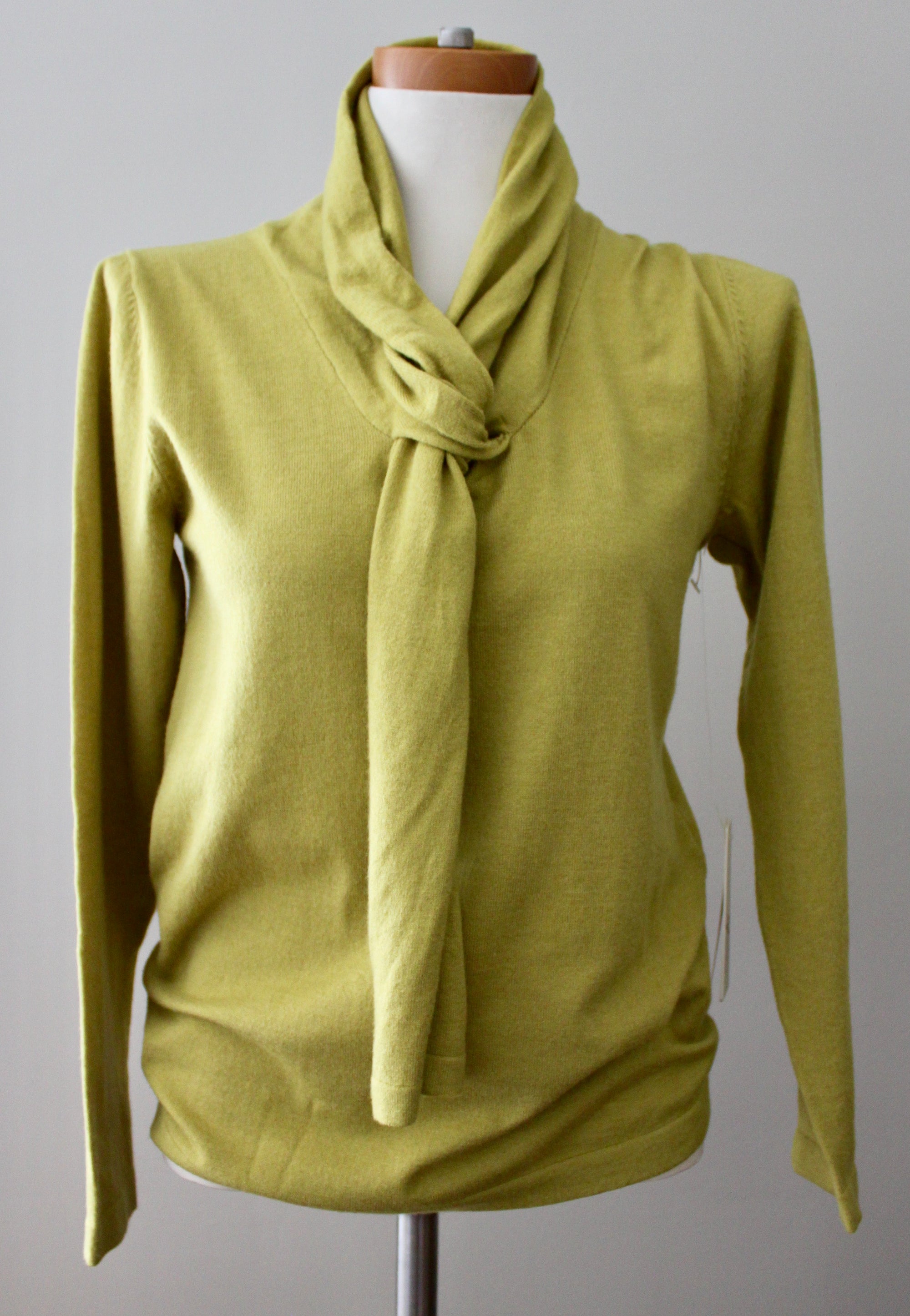 Warm Autumn ANDREA JOVINE moss sash sweater