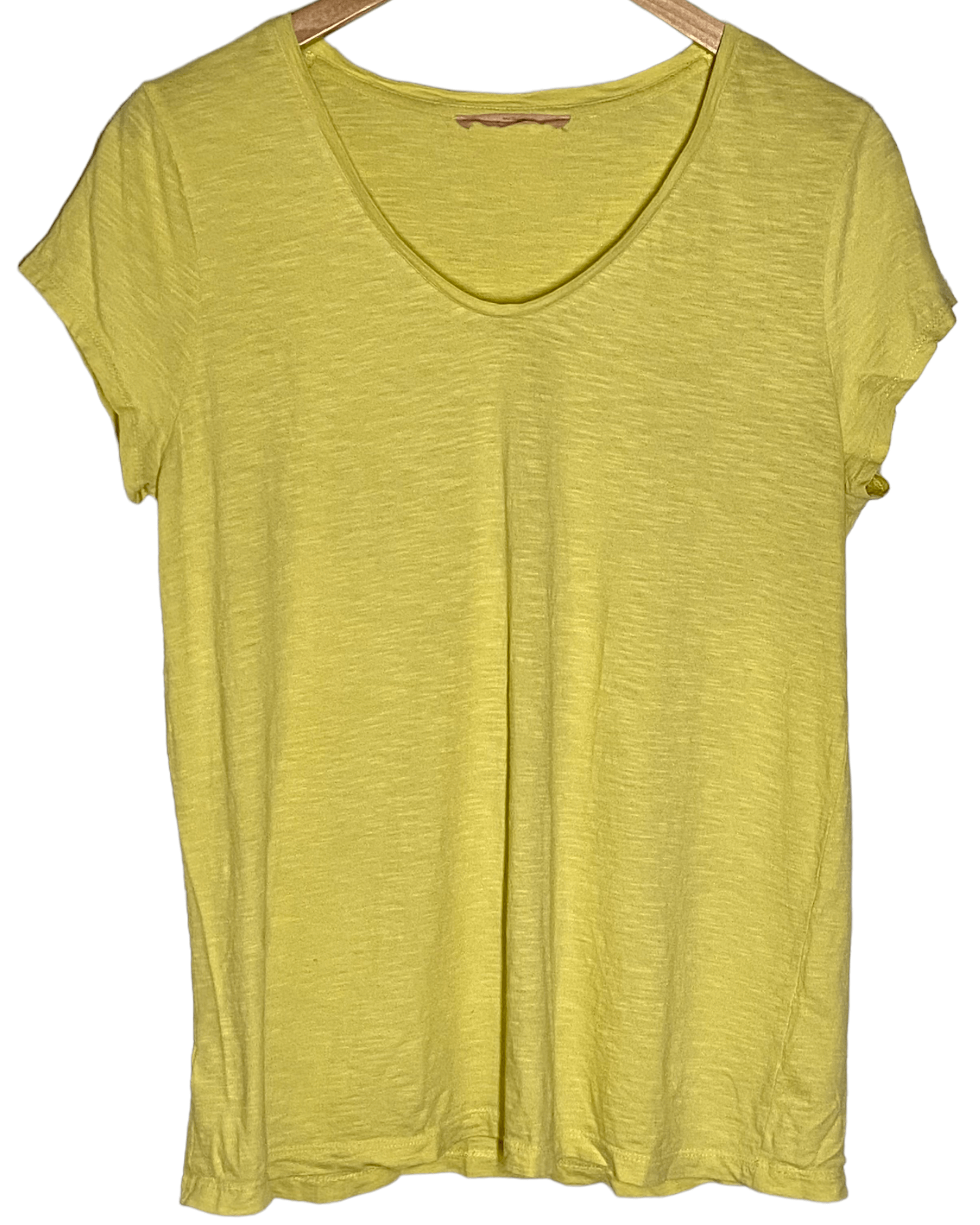 Warm Autumn ANN TAYLOR LOFT unwashed t-shirt yellow tee