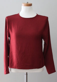 Warm Autumn H&amp;M open back merlot top