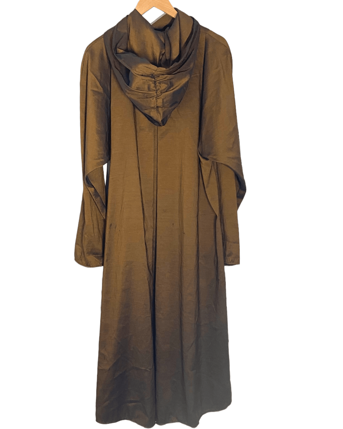 Warm Autumn iridescent bronze hooded coat MARALYCE FERREE  PORTLAND