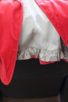 J CREW Warm Autumn fire red velvet jacket