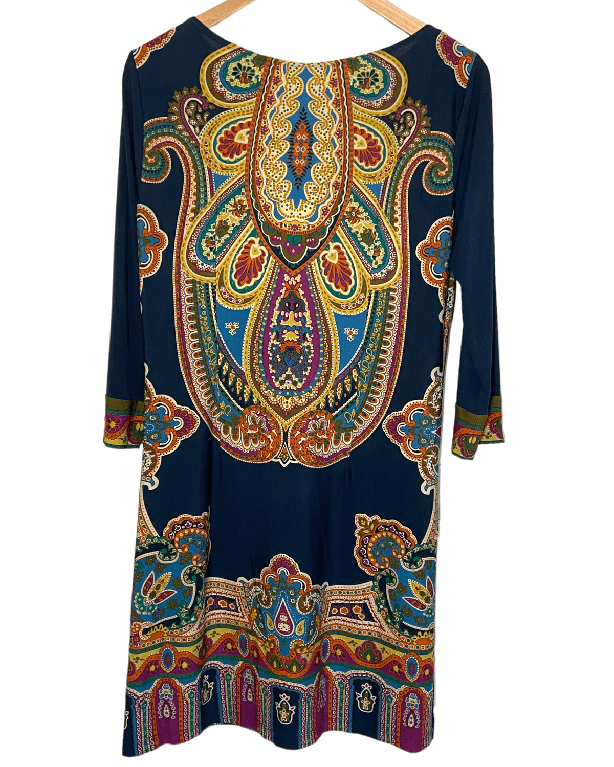 Warm Autumn LONDON TIMES print shift dress