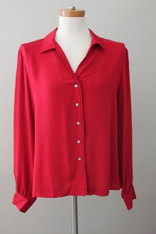 Warm Autumn TALBOTS currant button-down shirt