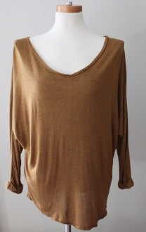 Warm Autumn TRESICS chestnut knit top