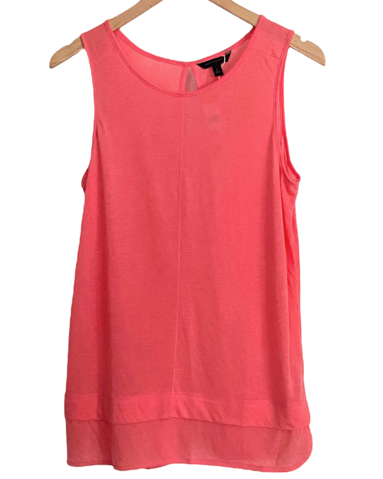 Warm Spring BANANA REPUBLIC sleeveless sunrise peach top tee