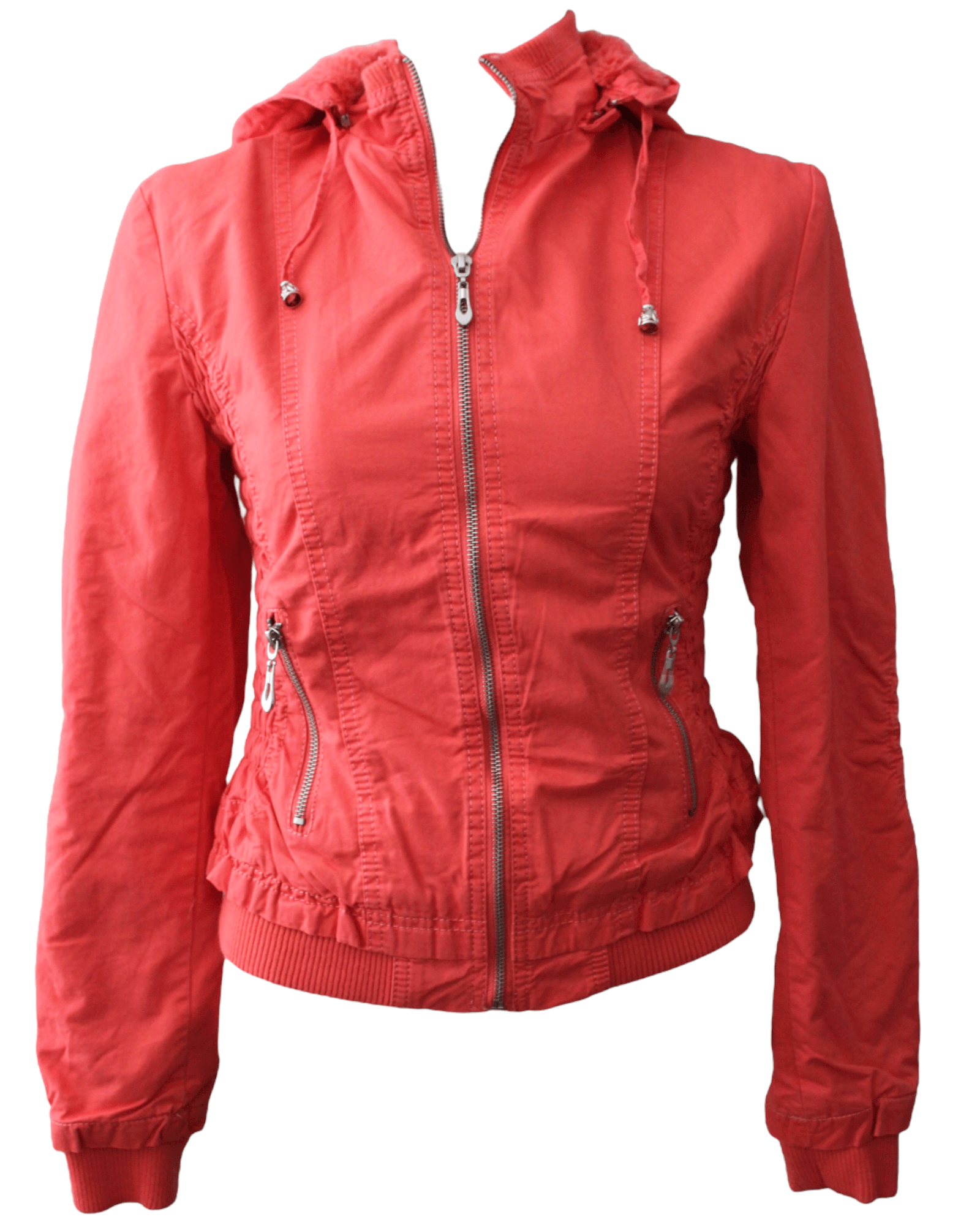 Warm Spring DOWNTOWN COALITION LA coral twill jacket