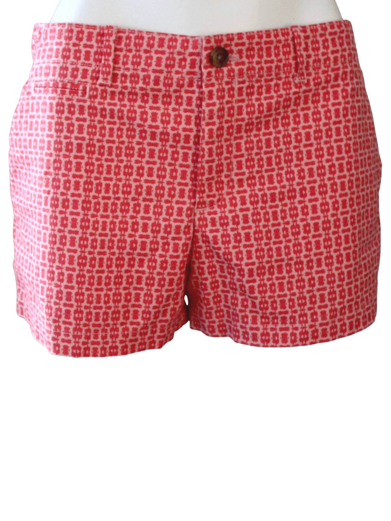 Warm Spring GAP pink and orange laser print shorts