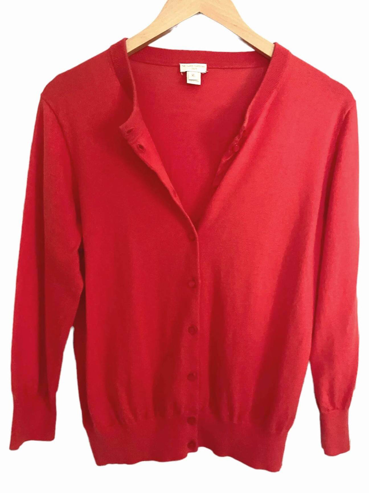 Warm Spring J.CREW strawberry cardigan sweater