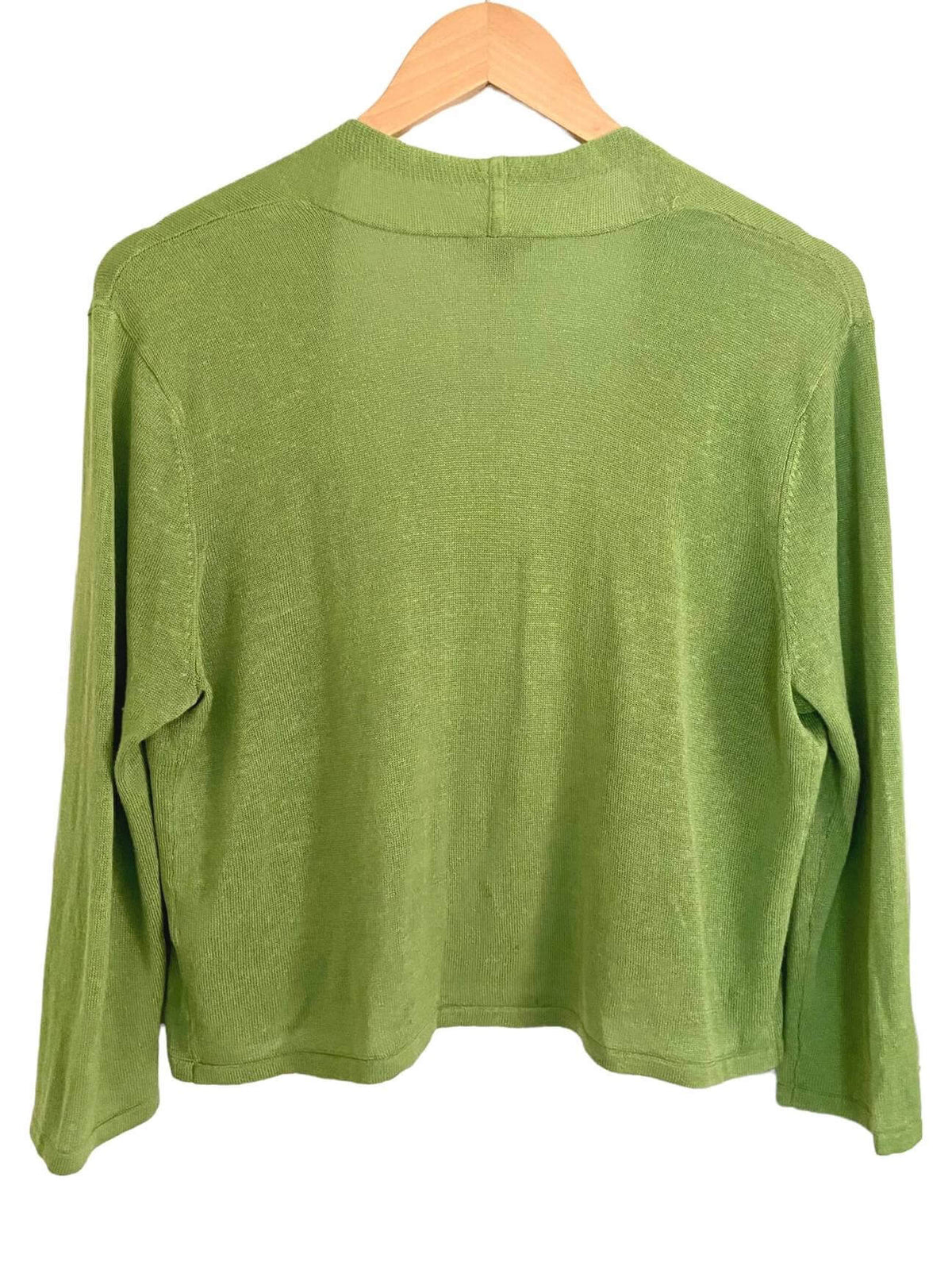 Warm Spring J.Jill linen cardigan sweater