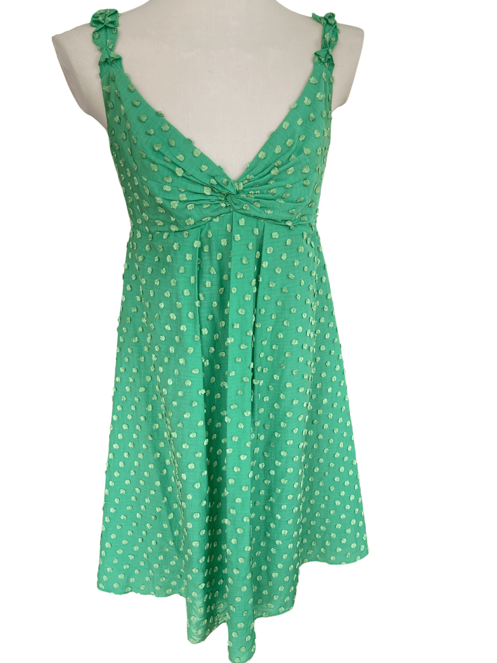 Warm Spring NINE WEST green dot dress