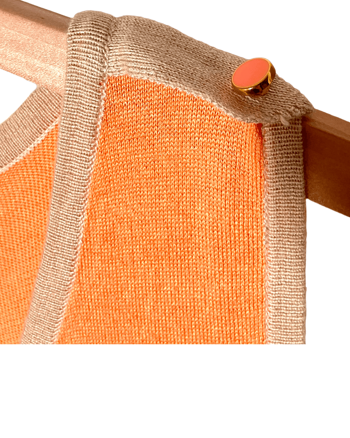 Warm Spring Cantaloupe Knit Dress