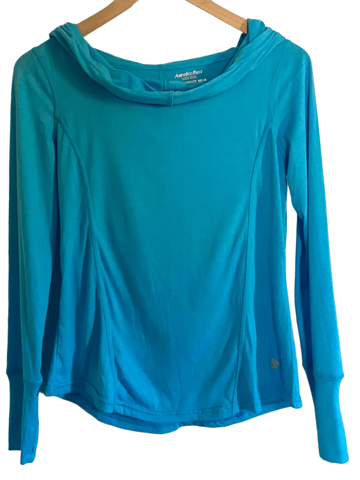 Warm Spring teal AEROBIC BAST dry-wi performance hoodie
