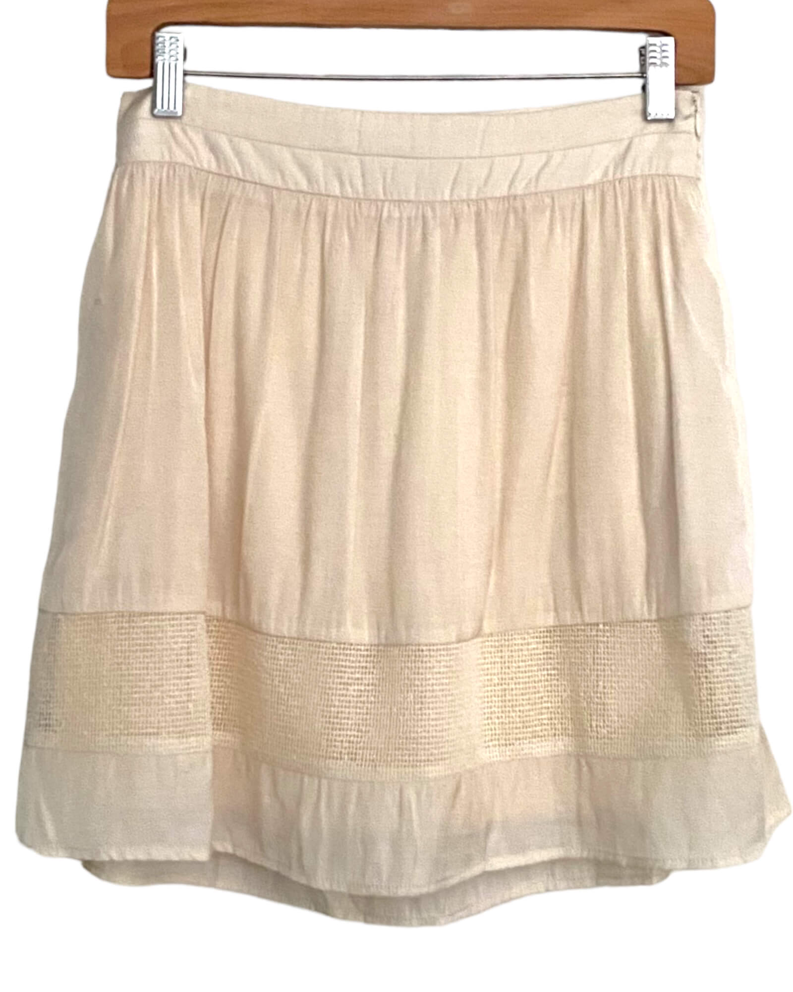 Warm Spring TULLE creme pocket mini skirt