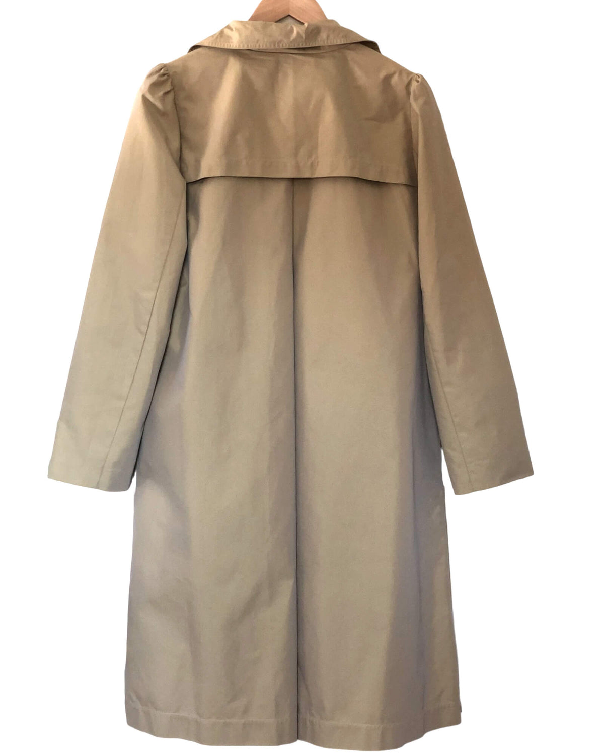Warm Spring TYLER BOE British tan rain jacket raincoat 