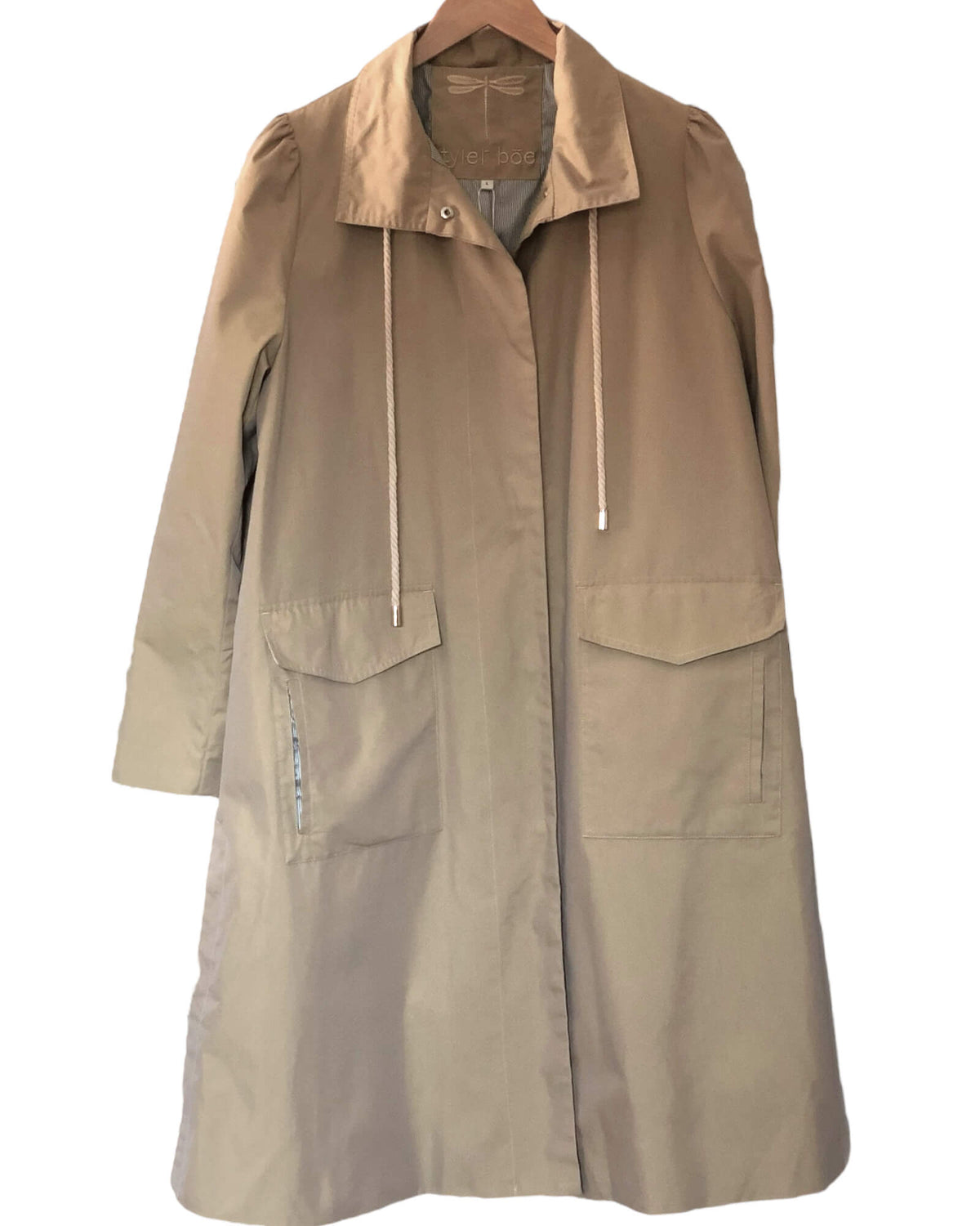 Warm Spring TYLER BOE rain jacket coat british tan 